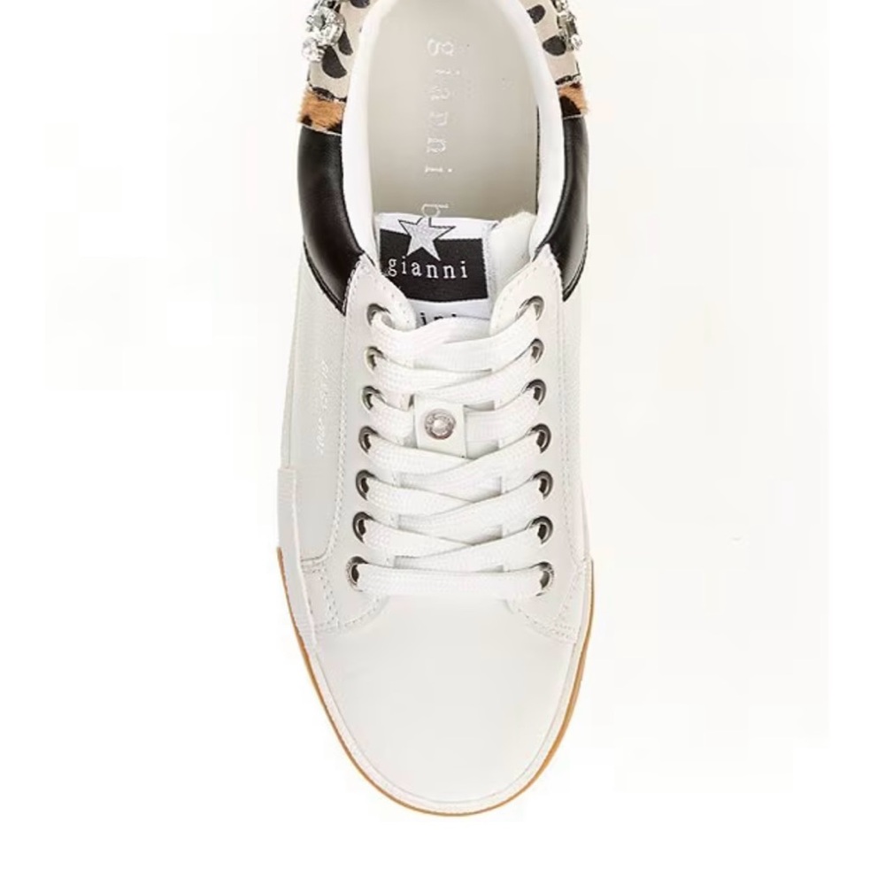 GIANNI BINI White and Black Athletic Shoes for Women